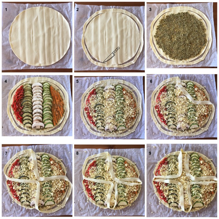 hartige taart stapsgewijs