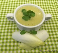 witloofsoep met waterkers