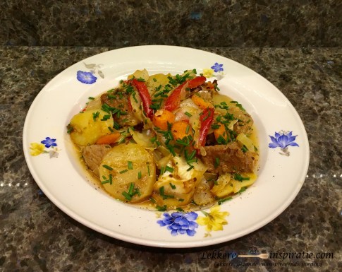 Bonte groentestoofschotel (serveersuggestie)