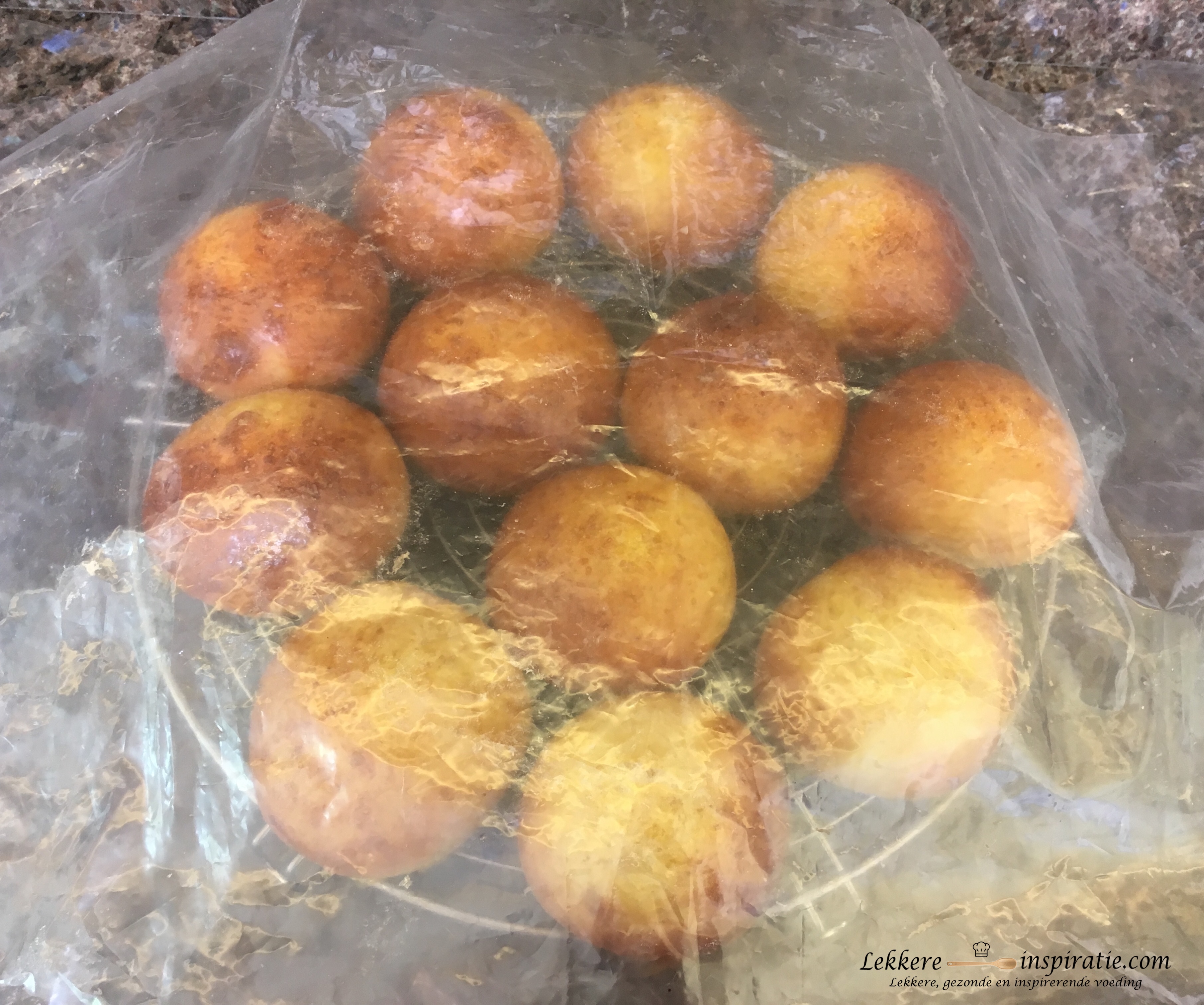 afgedekte sandwiches na het bakken