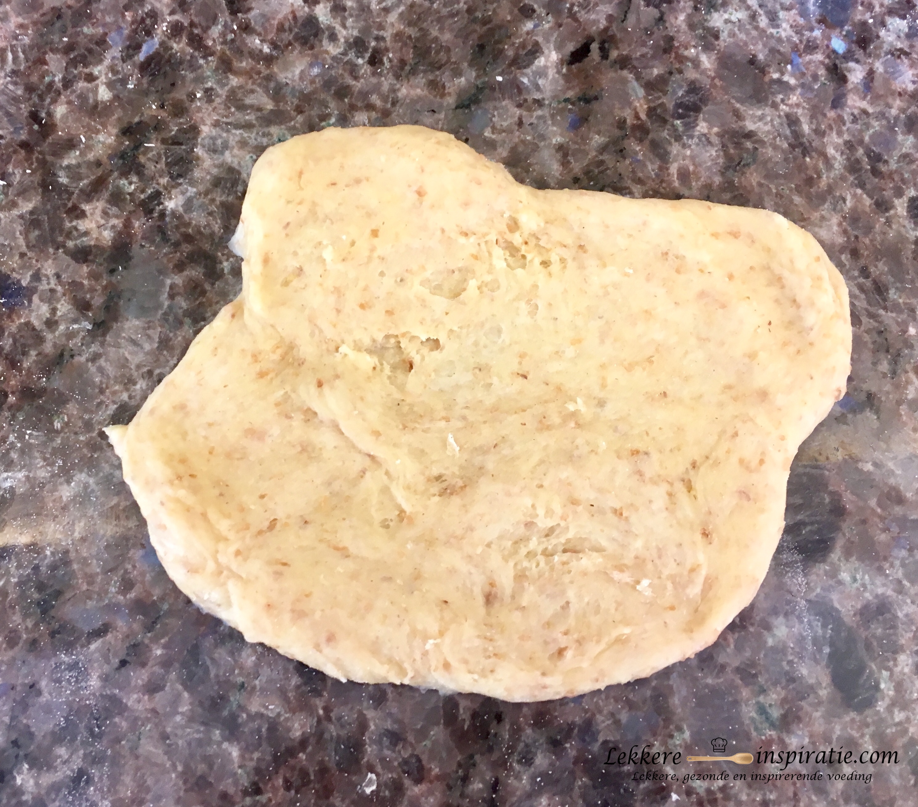 fantasie sandwiche , duw het deeg plat