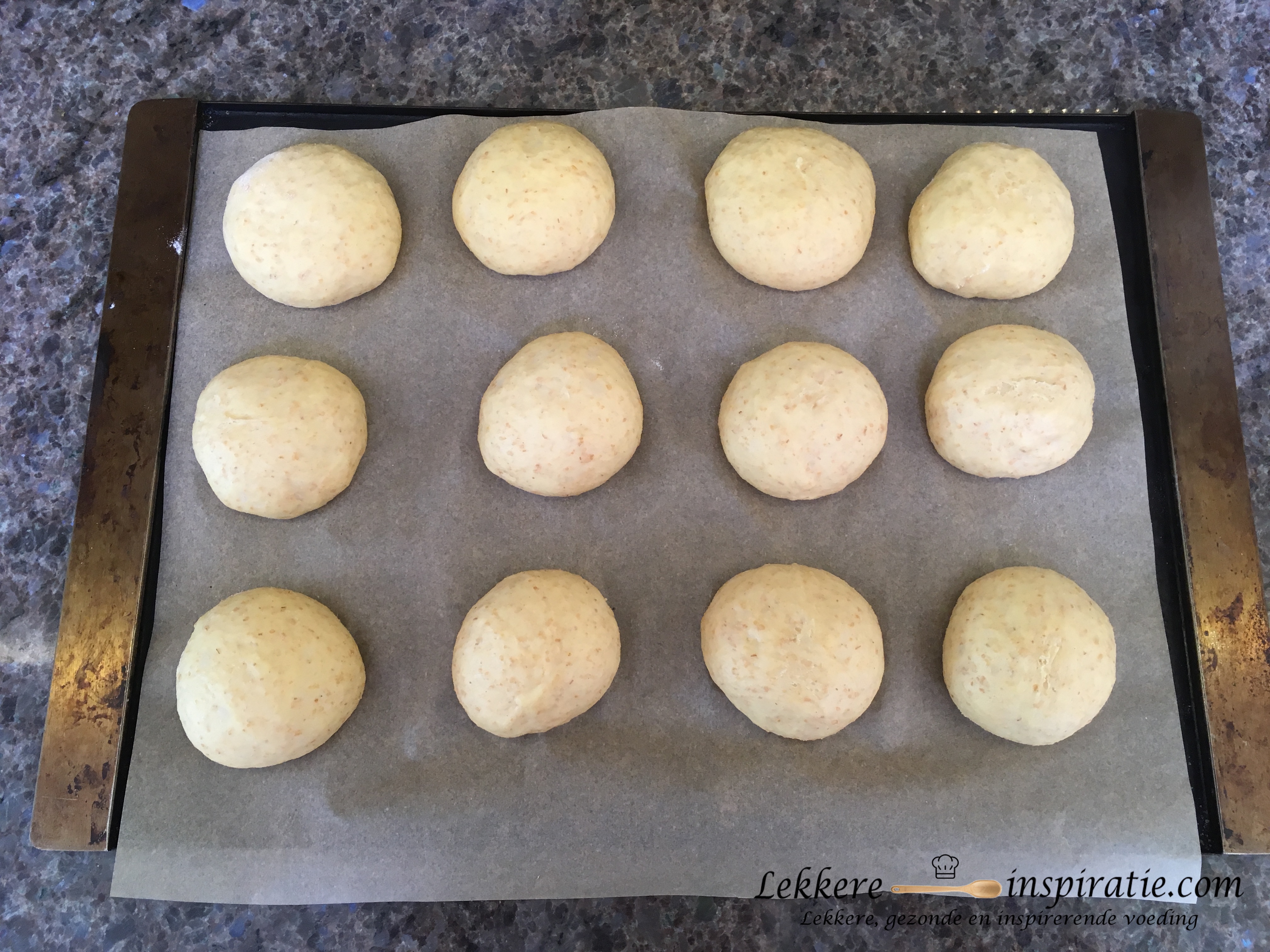 sandwiches na het rijzen