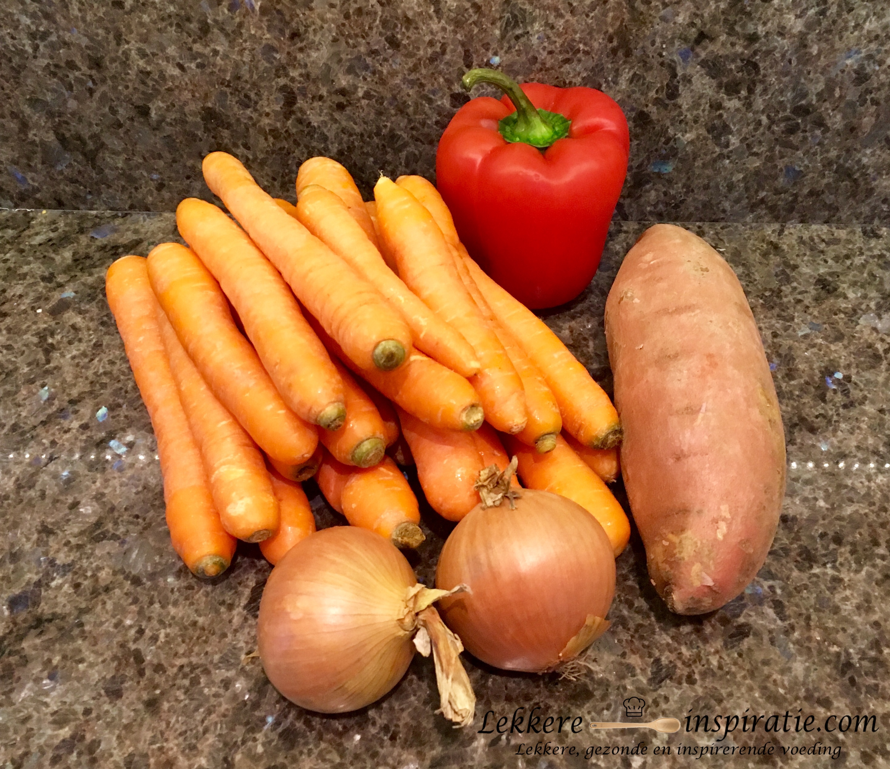 Ingrediënten wortelsoep