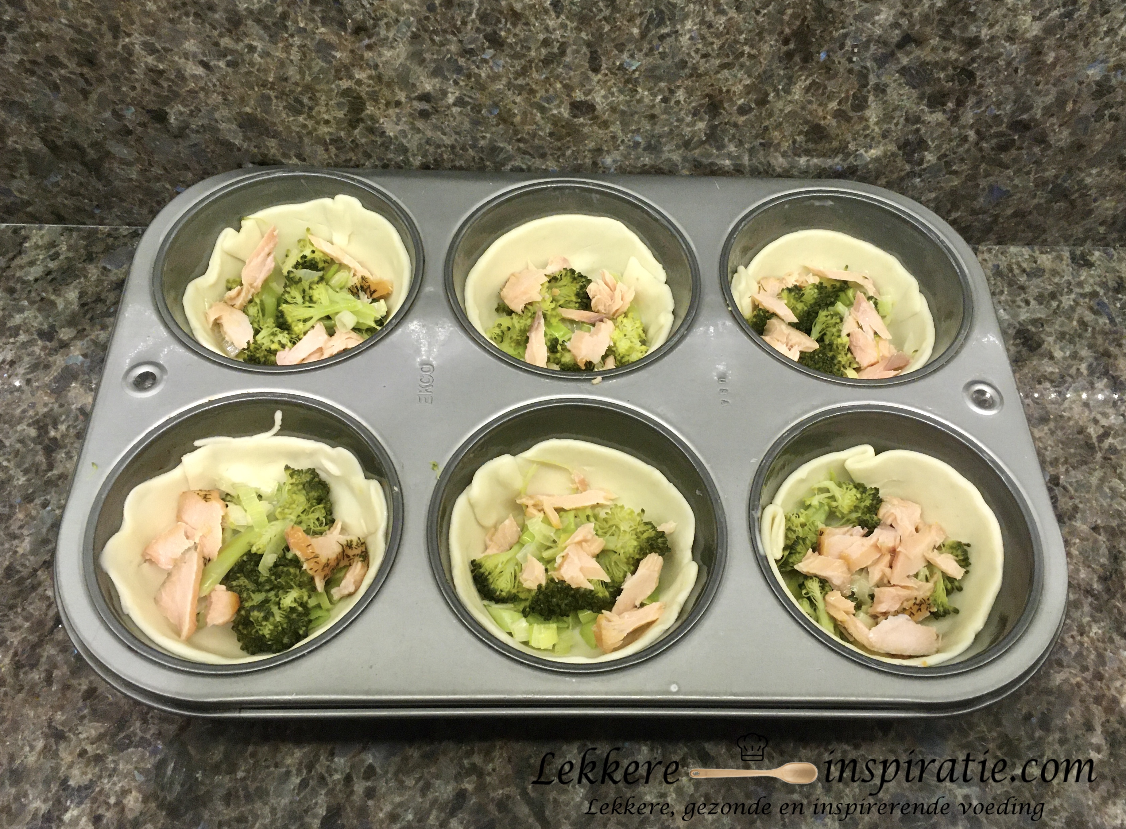 Homemade mini quiche_vullen_ deel 1